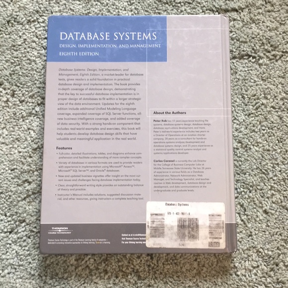 Database Systems, Rob & Coronel Textbook - Picture 2 of 5